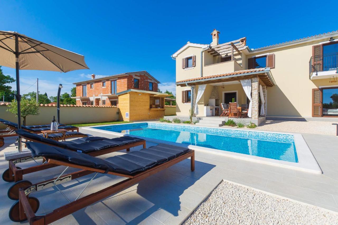 Villa David - Luxurious Secluded Villa With A Heated Pool Butkovici  Luaran gambar