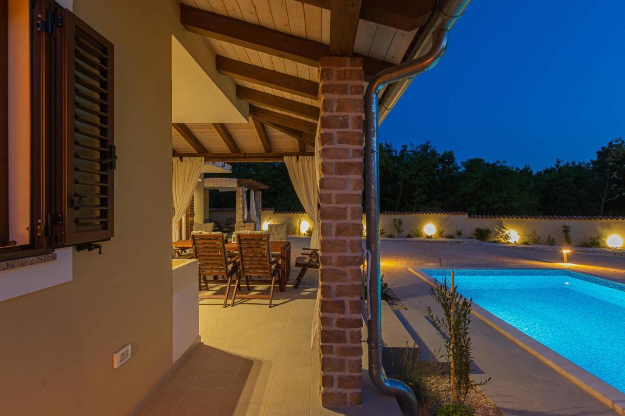 Villa David - Luxurious Secluded Villa With A Heated Pool Butkovici  Luaran gambar